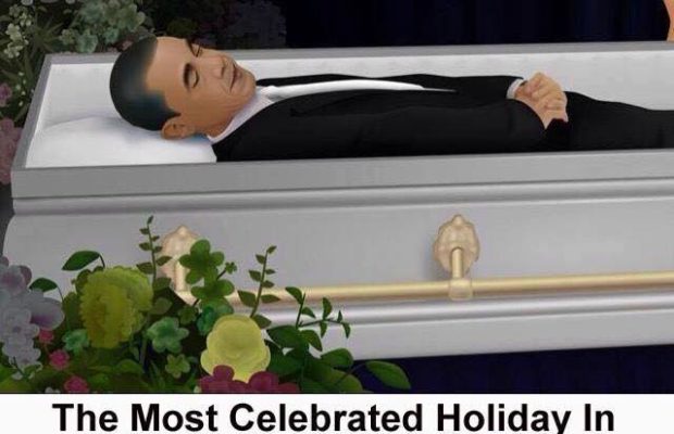 obama casket